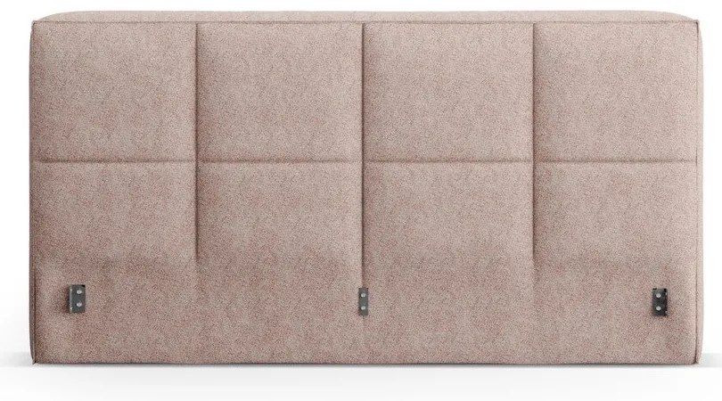 Svetloružové čalúnené čelo postele 249x100 cm Darren – Micadoni