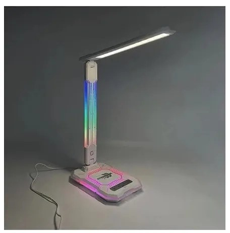 LED RGB Stmievateľná nabíjacia dotyková stolná lampa LED/7,5W/5V 2700-5300K biela