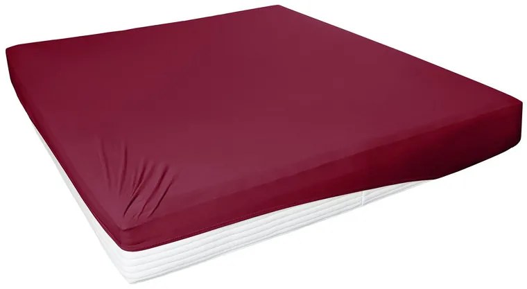 Primera Džersejová napínacia plachta (bordová, 140 – 160 x 200 cm)  (100318222)