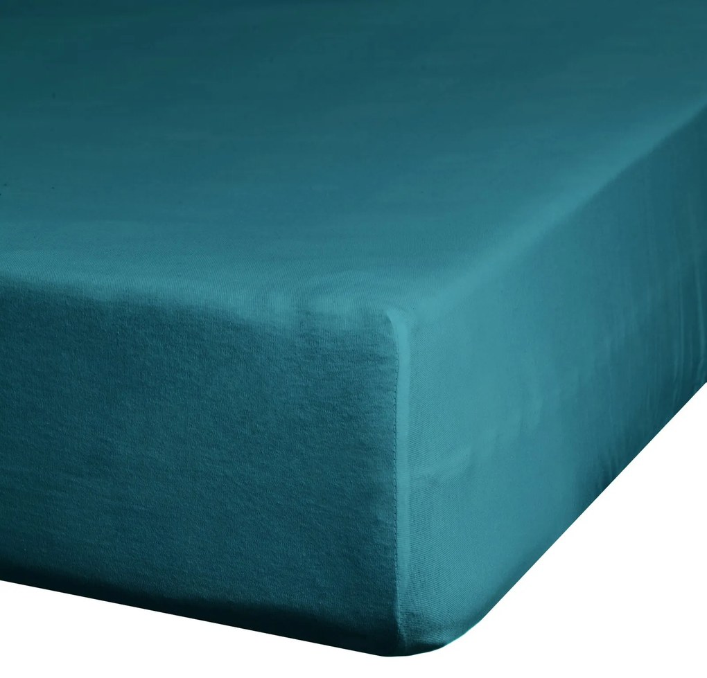 JERSEY PRESTIERADLO 220X240 CM, VÝŠKA 30 CM TYRKYSOVÉ