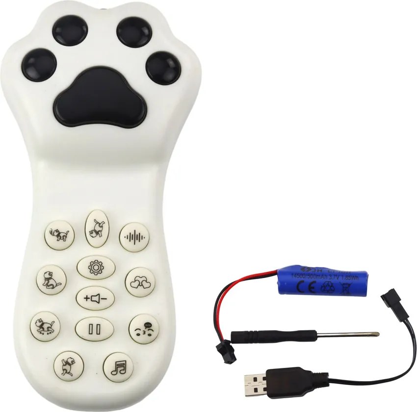 LEAN Toys Interaktívny robot mačka na diaľkové ovládanie RC Diaľkové ovládanie sivé