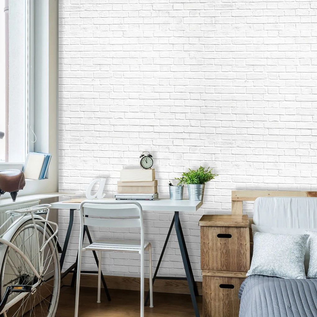 Fototapeta - Biely múr (152,5x104 cm)