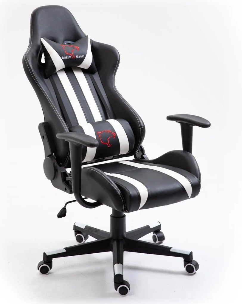 Herné kreslo F4G FG33 čierne/biele