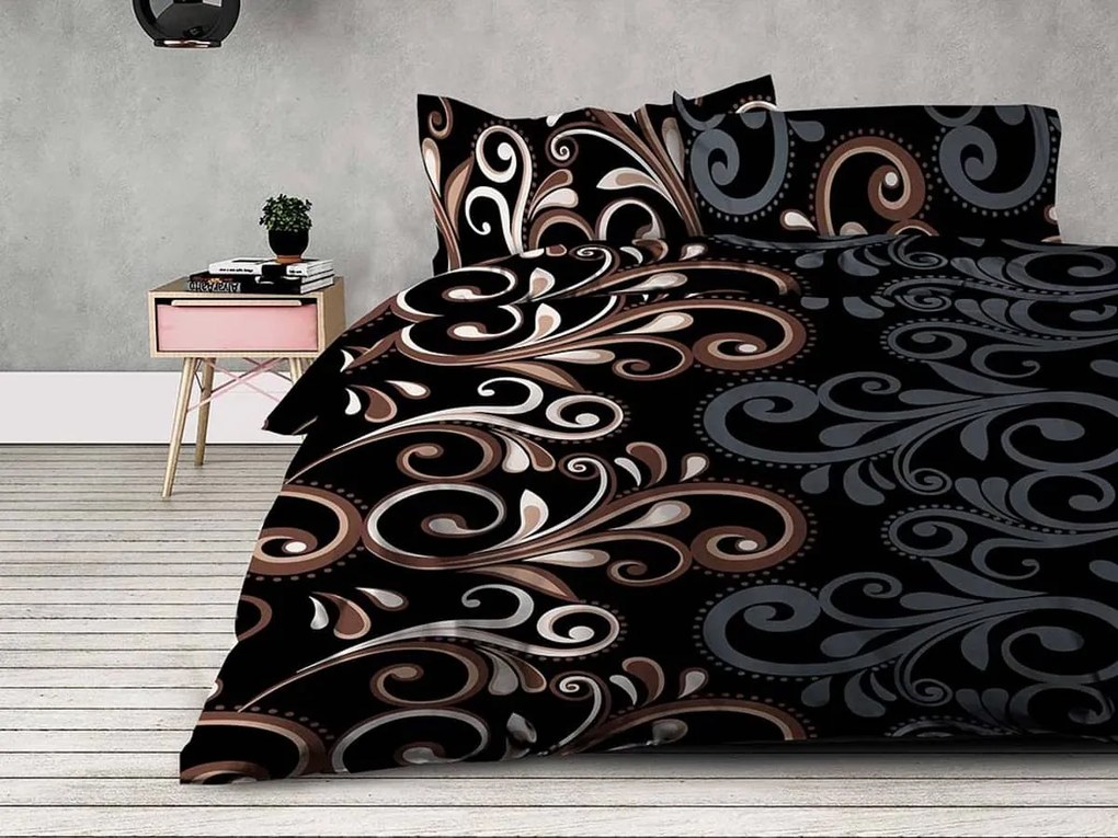 XPOSE® Bavlnené Renforcé obliečky NADIA - čierne