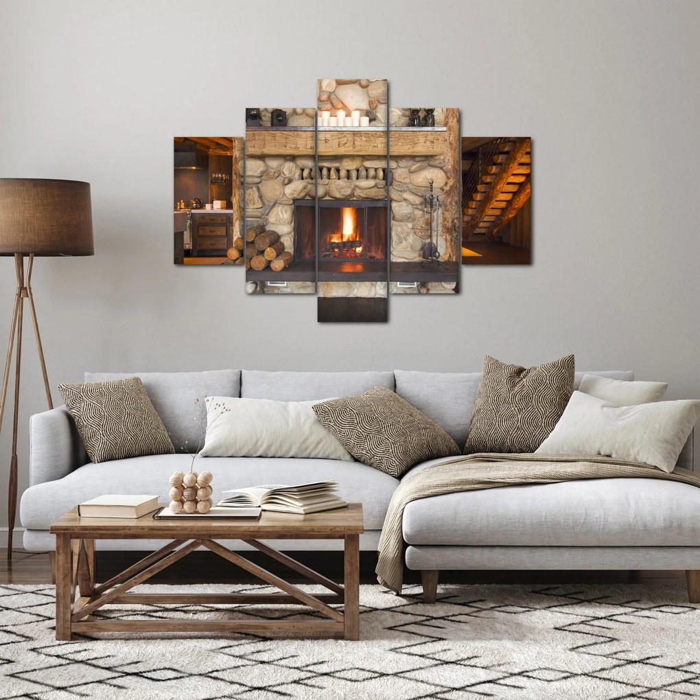 Obraz krbu (150x105 cm)