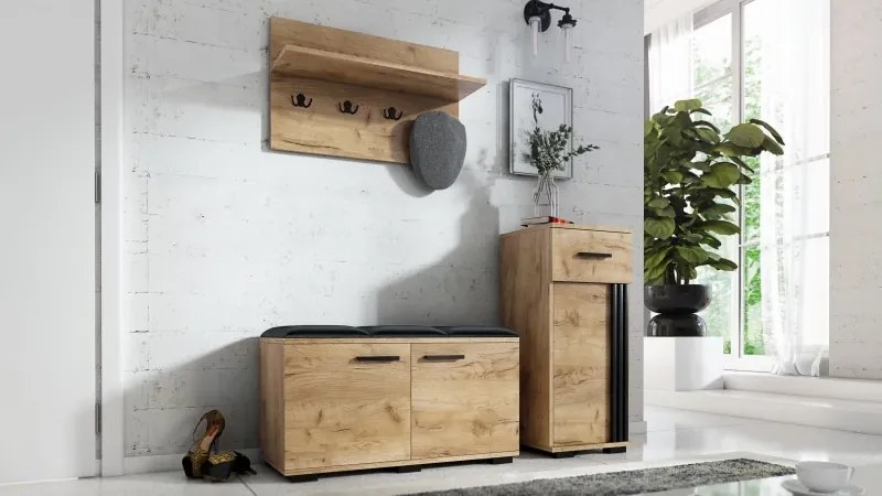 Predsieňová stena PIK3, dub craft zlatý