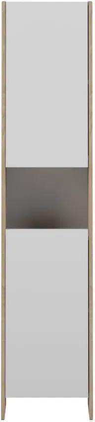 Biela kúpeľňová skrinka s hnedým korpusom TemaHome Biarritz, šírka 38,2 cm