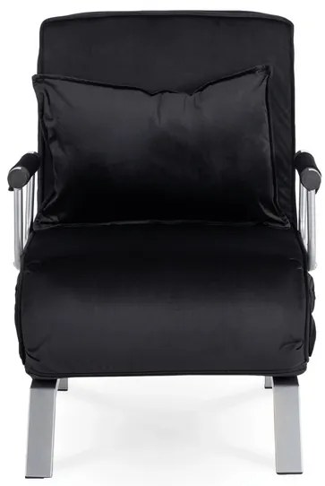 Kreslo pohovka rozkladacia PRATO čierna - vintino.sk