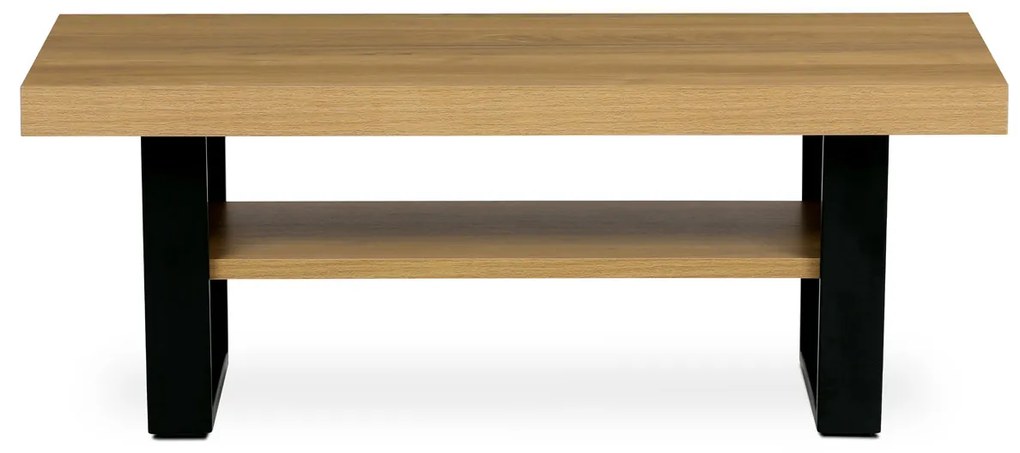Robustný konferenčný stôl s policou, 120 x 60 x 47 cm
