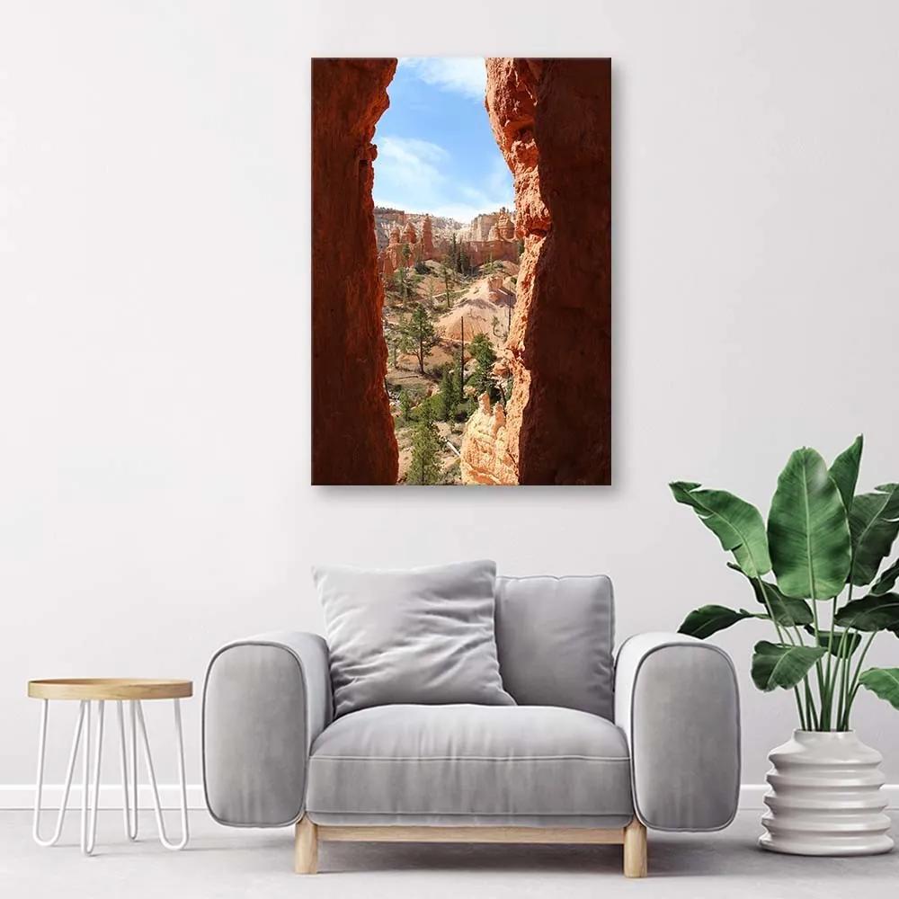 Gario Obraz na plátne Pohľad na skalnatú krajinu Rozmery: 40 x 60 cm