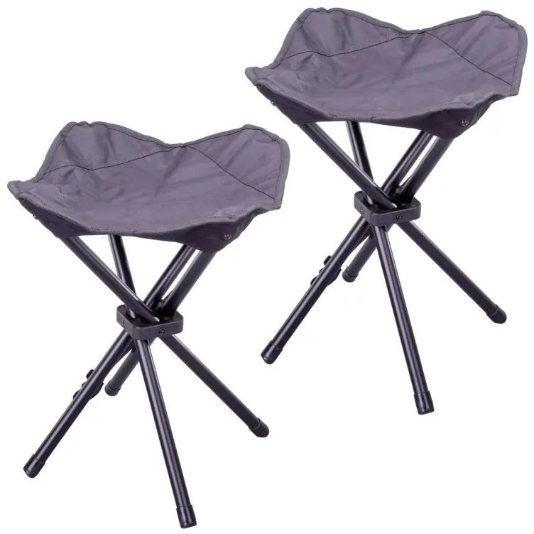 Garthen 65863 Kempingová stolička trojnožka - 2 kusy