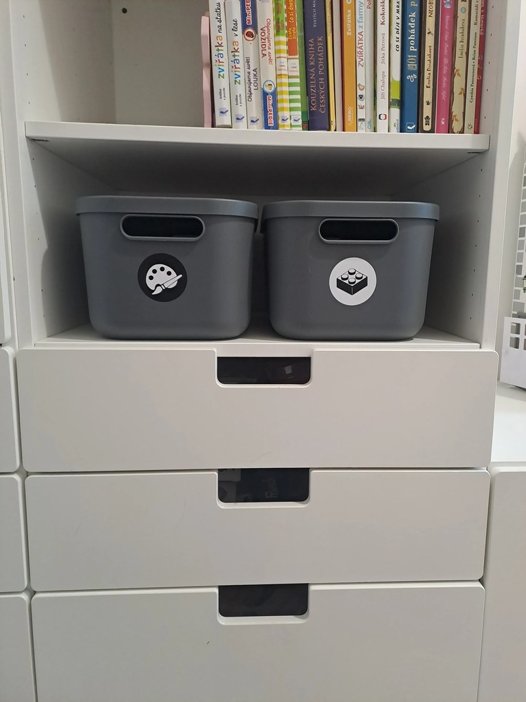 Úložný box, rovný s vekom, 20 l, matná zelená ALBU LIGHT, 40 x 36 x 18