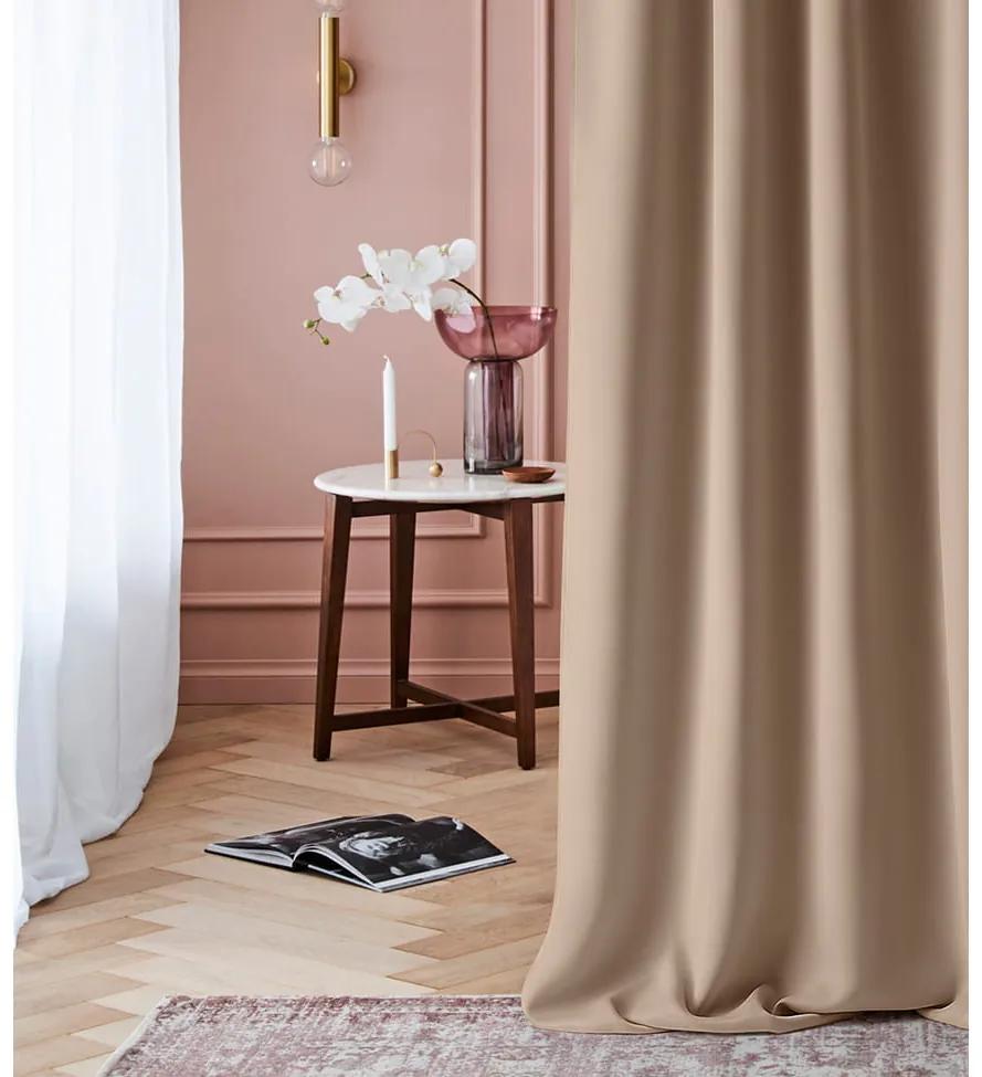 Room99 Hotový záves na páske Zatemňovací LAUREL Jednofarebný Farba: Ružová, Veľkosť: 140 x 280 cm