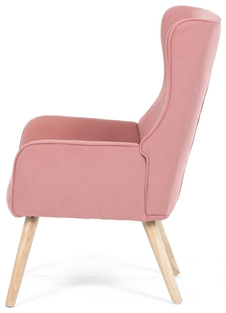 Kreslo s ušami PINK2, ružová