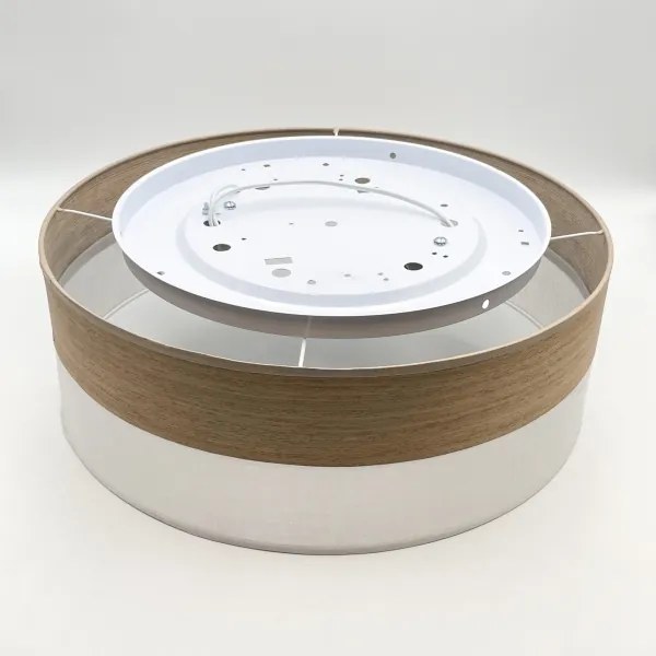 Stropné svietidlo SIRJA WOOD 2xE27/15W/230V pr. 45 cm biela/dub