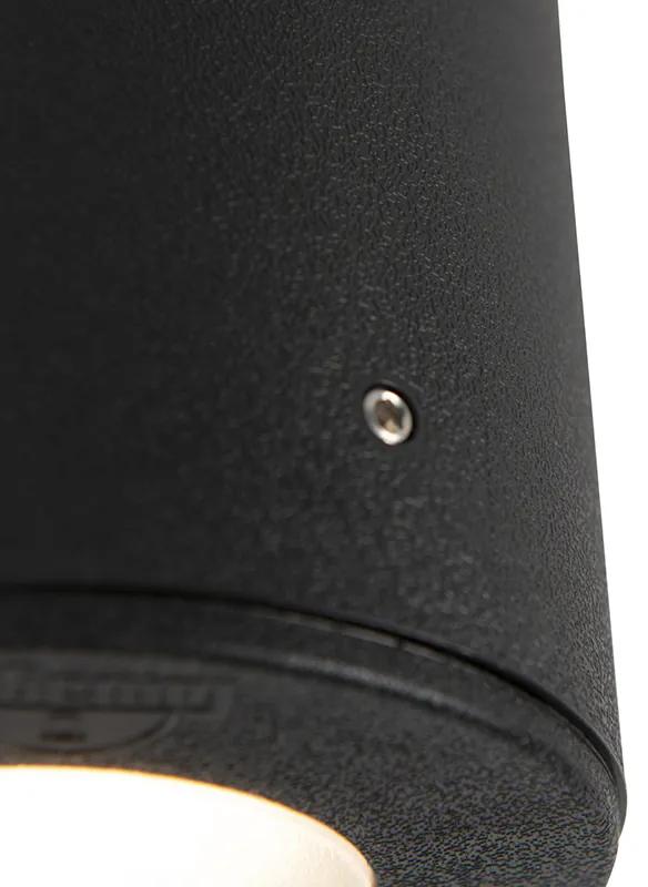 Moderné bodové bodové svietidlo čierne IP55 vrátane 1 x GU10 - Franca