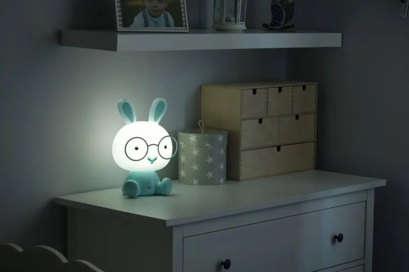 Vulpi Detská nočná lampička Zajačik LED Farba: modrá