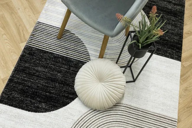 Koberec Kashmir KR235S sivý / čierny