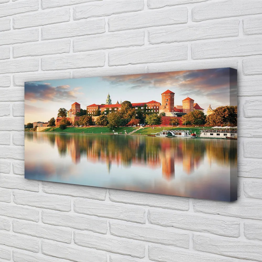 Obraz na plátne Krakow hrad rieka 120x60 cm