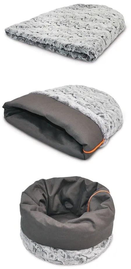 Sivý pelech pre domáceho miláčika ø 45 cm Snuggle Bed 3in1 Husky Grey L – P.L.A.Y.