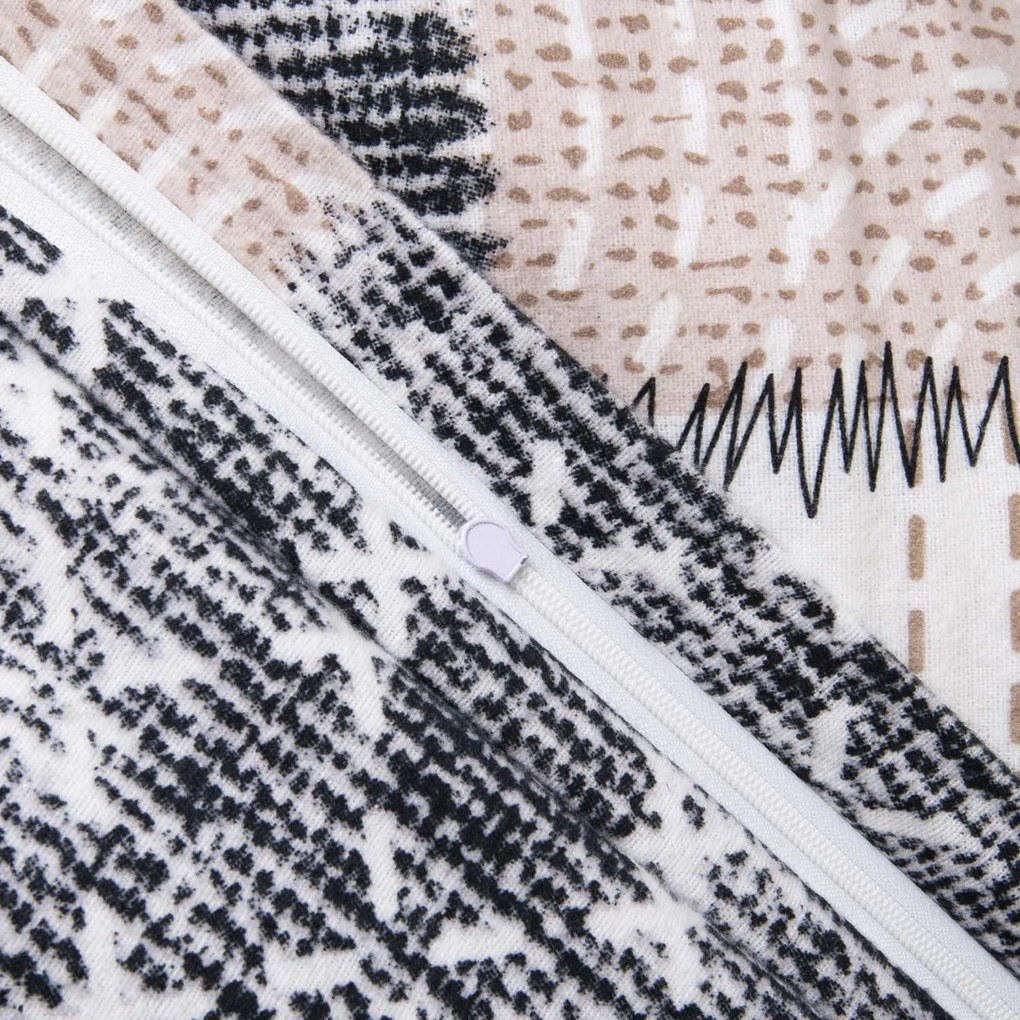 FLANELOVÉ OBLIEČKY FLANELOVE 160X200 CM, 2KS 70X80 CM VZOROVANÉ