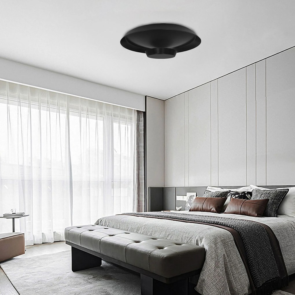 Toolight Toolight, LED stropné svietidlo 40cm, 14W, APP1461, čierna, OSW-04189