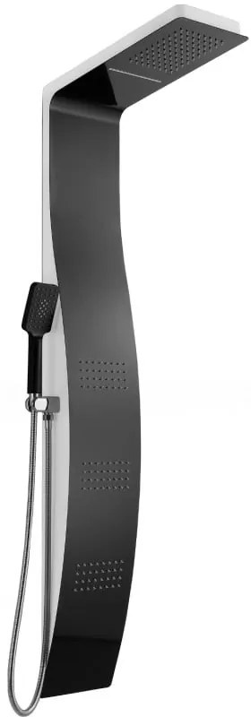 Mexen Bali, sprchový panel, čierna-biela, 7622-03-71