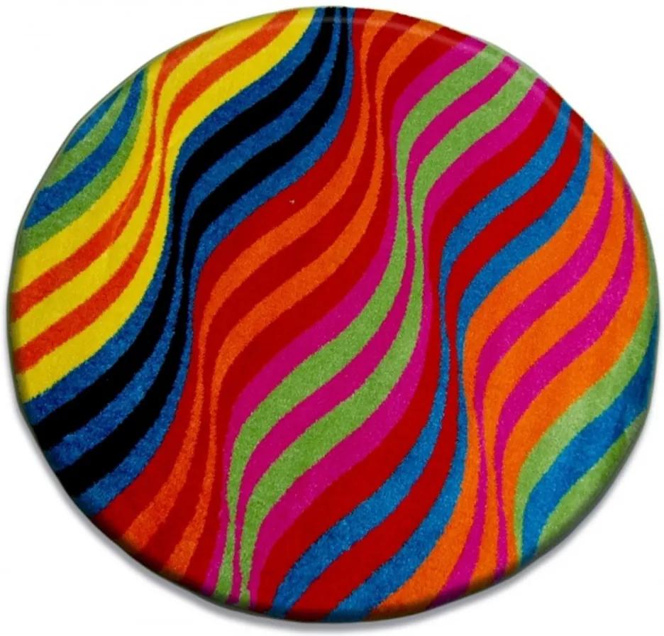 Detský kusový koberec Mat viacfarebný kruh, Velikosti koło120cm
