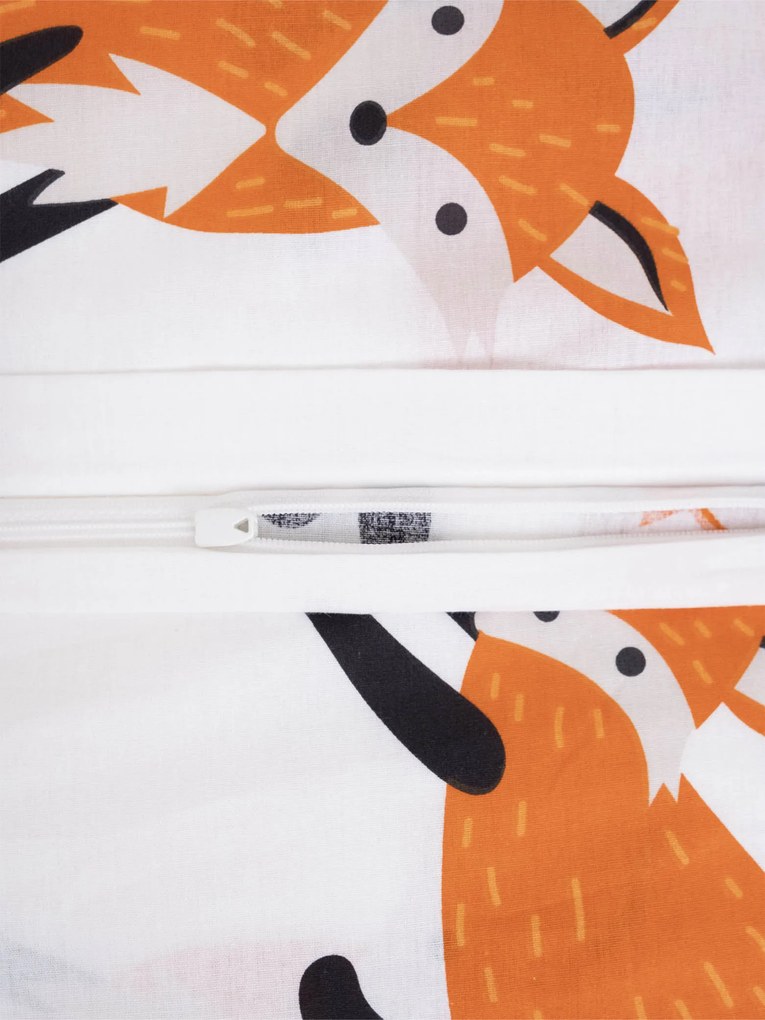 Bavlnená obliečka na vankúš Renforcé 50 × 70 cm - Líšky 02