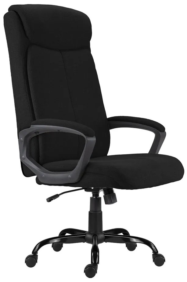 Kancelárske kreslo NEVADA XL — látka, čierna, nosnosť 150 kg