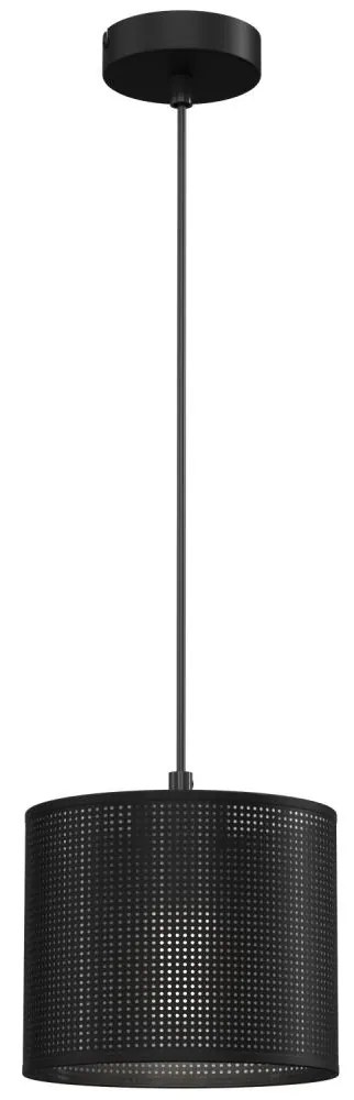 Luster na lanku LOFT SHADE 1xE27/60W/230V pr. 18 cm čierna