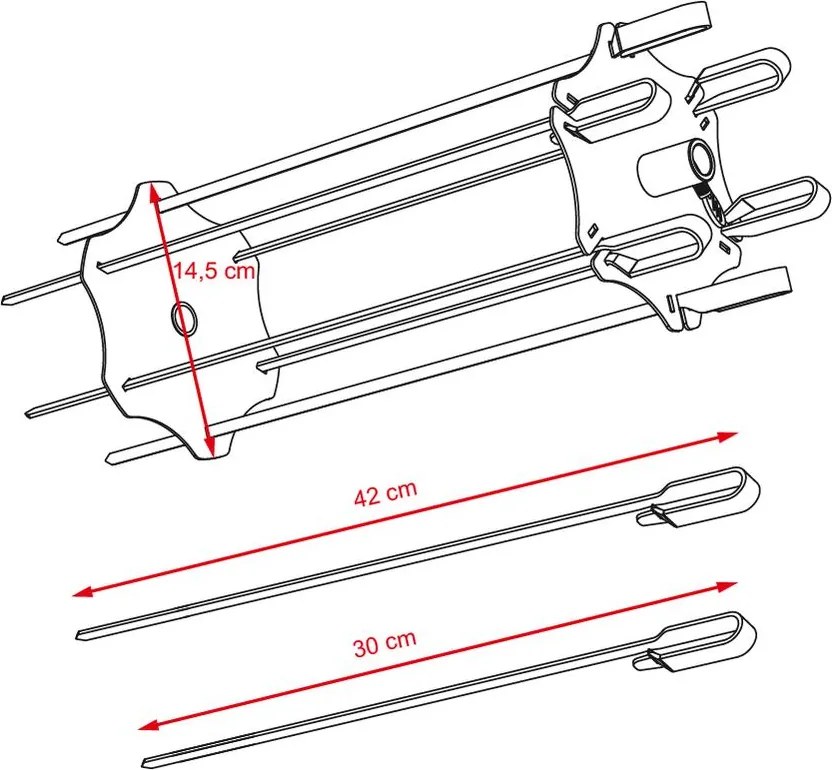 Otočný špíz Avenberg TANDOORI