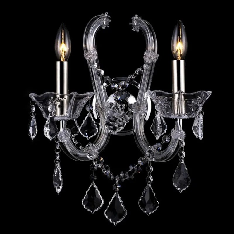 Krištáľové nástenné svietidlo 30*18*37