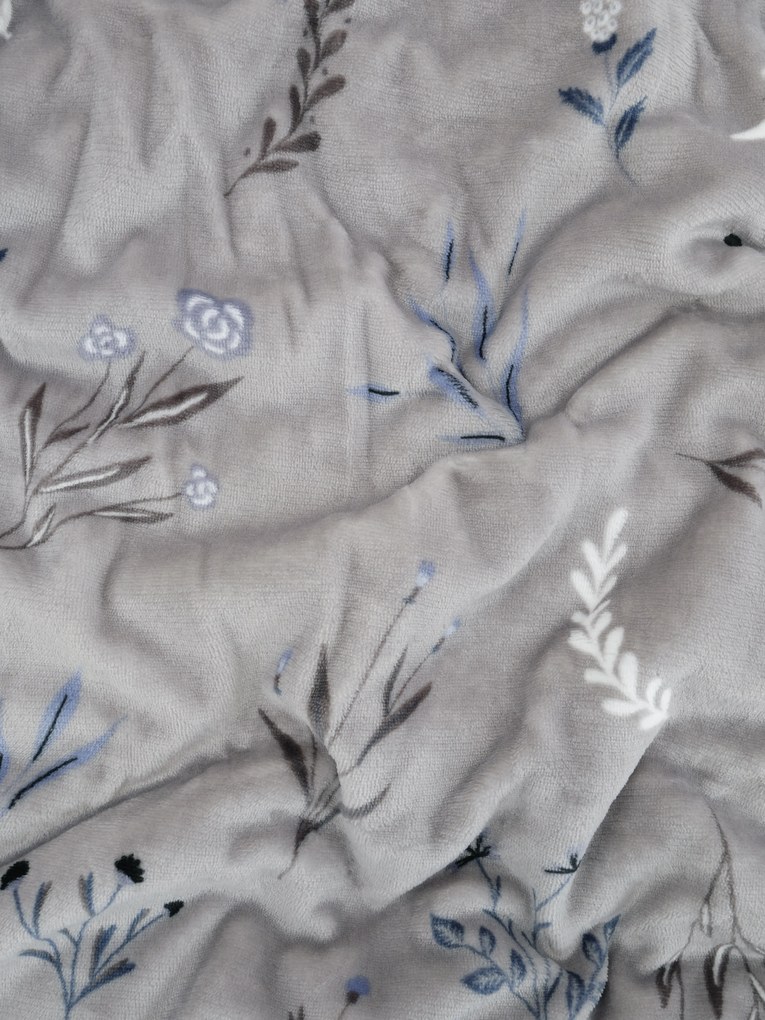 Baránková deka mikroplyš Exclusive 150 × 200 cm – Chloe sivá