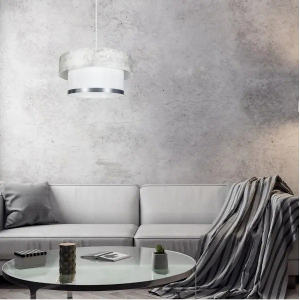 Luster na lanku RESSA 1xE27/60W/230V krémová