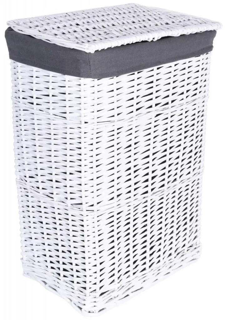 Prútený kôš VARITAS 114 l biely