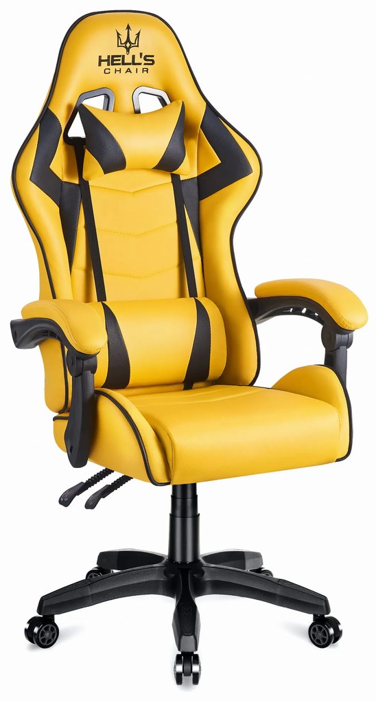 Hells Herné kreslo Hell's Chair HC-1007 Yellow Cyber