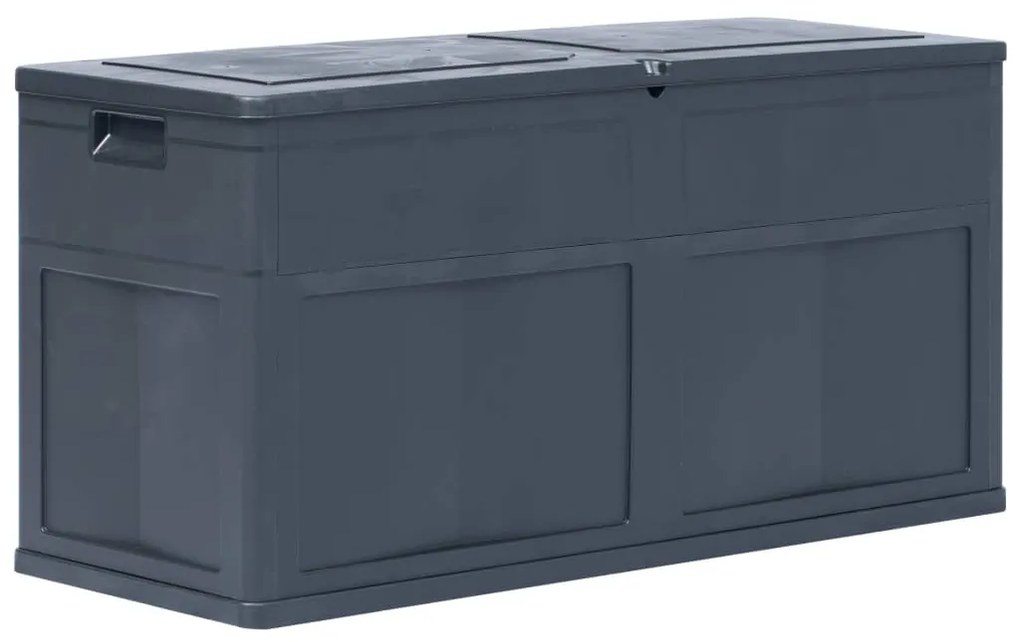 vidaXL Záhradný úložný box čierny 320 l