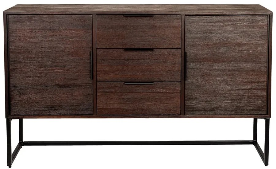 Hnedá nízka komoda z tíkového dreva 135x82 cm Webster – White Label