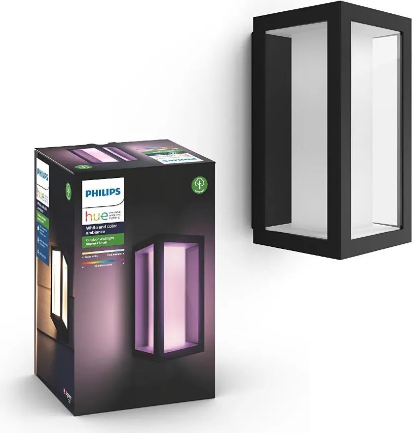 Philips 17429/30/P7 - LED RGB Vonkajšie svietidlo Hue IMPRESS 2xLED/8W/230V IP44