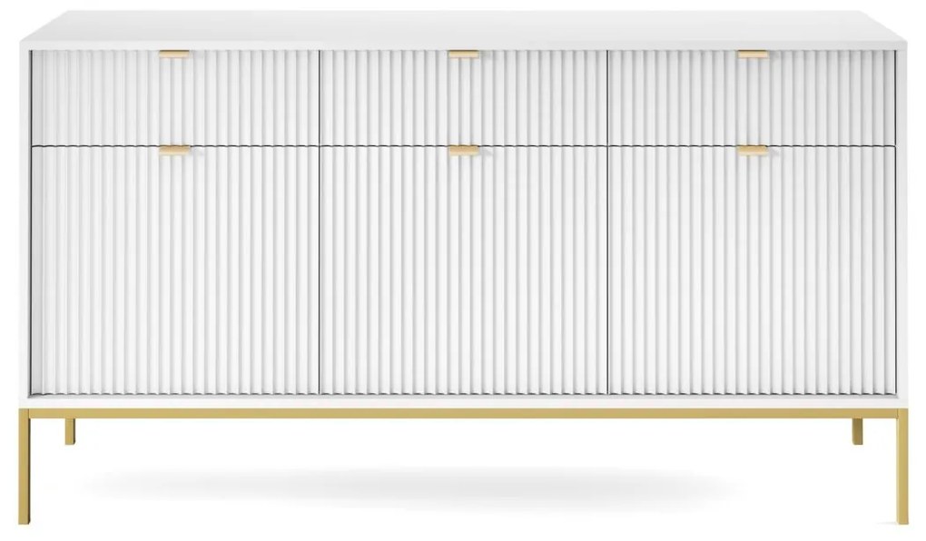 Komoda Nova biela se zásuvkami (KSZ154)