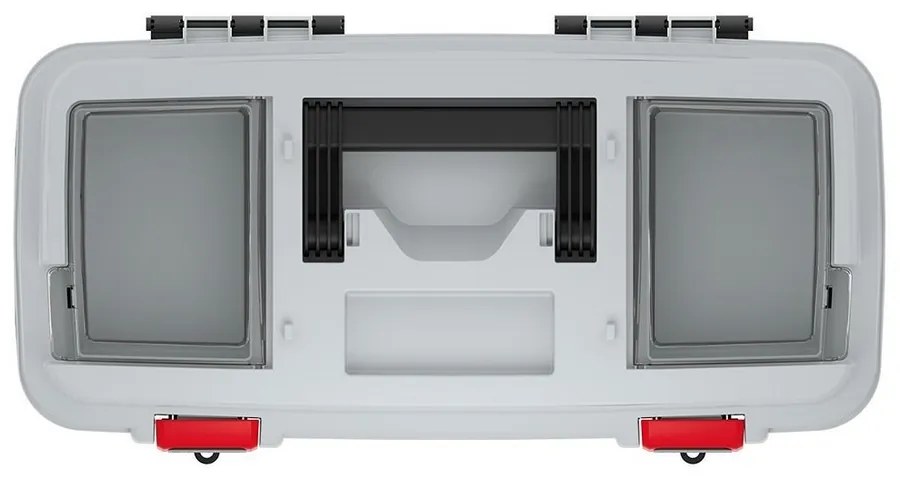 Kufor na náradie 54 × 27,8 × 26,9 cm, s organizérmi, sivá