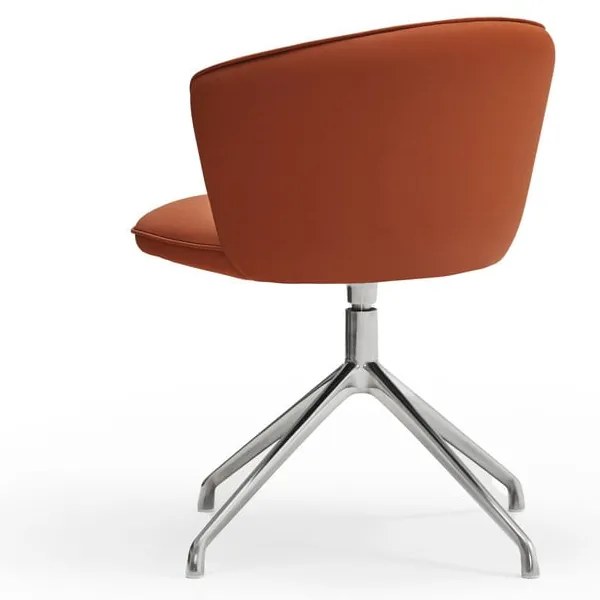 Oranžové čalúnené jedálenské kreslá v súprave 2 ks Add – Teulat