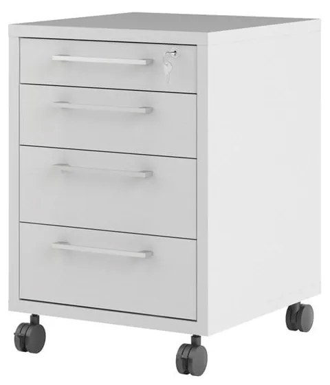 Biela uzamykateľná skrinka 48x68 cm Prima – Tvilum