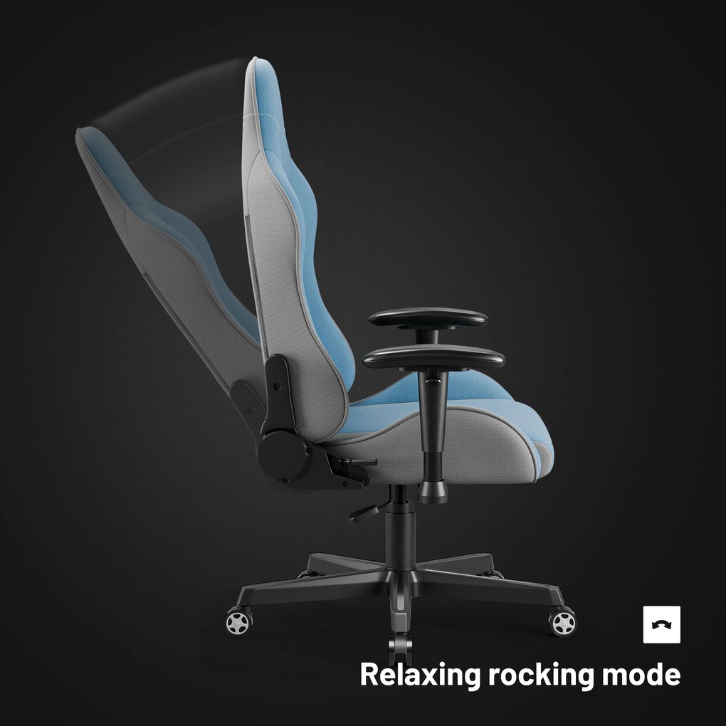 Textilné herné kreslo Diablo X-Starter modré