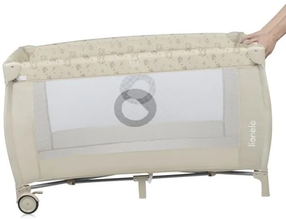 Lionelo - Cestovná postieľka SVEN PLUS béžová