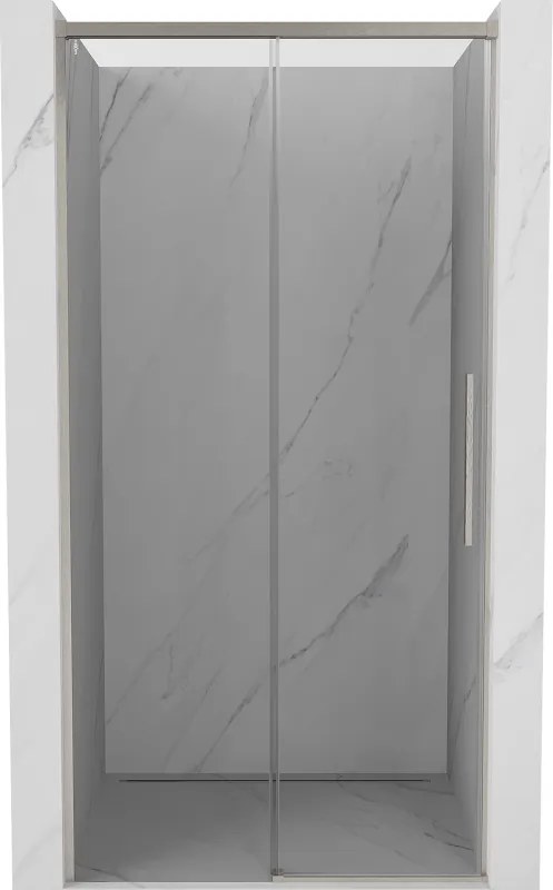 Mexen Rox, posuvné sprchové dvere 125 cm, 8mm číre sklo, oceľový profil, 8C2-125-000-97-00