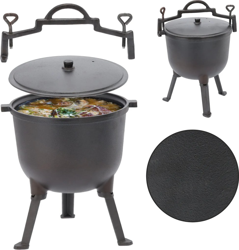 CH Liatinový poľovnícky kotlík 11 L