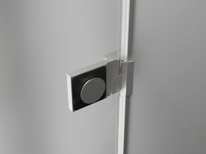 Mexen Lunar-B, sklápací sprchový kút ľavý 95 x 90 cm, 8mm číre sklo, oceľový profil, 832-095-090-97-00-L