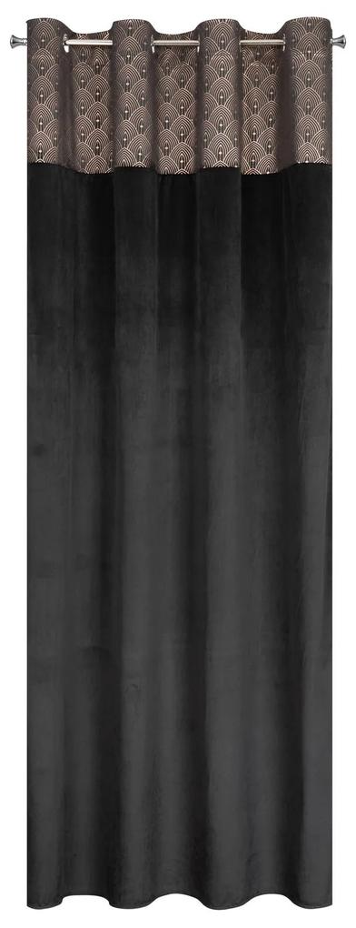 Hotová záclona AGNES 140x250 CM čierna